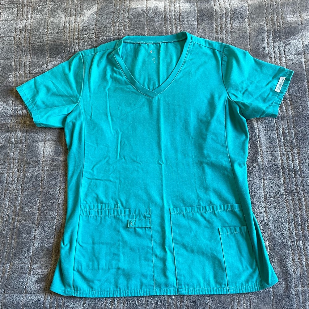 Cherokee flexibles Knit Panel V-Neck Top XS